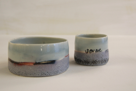 on the horizon porcelain bowls